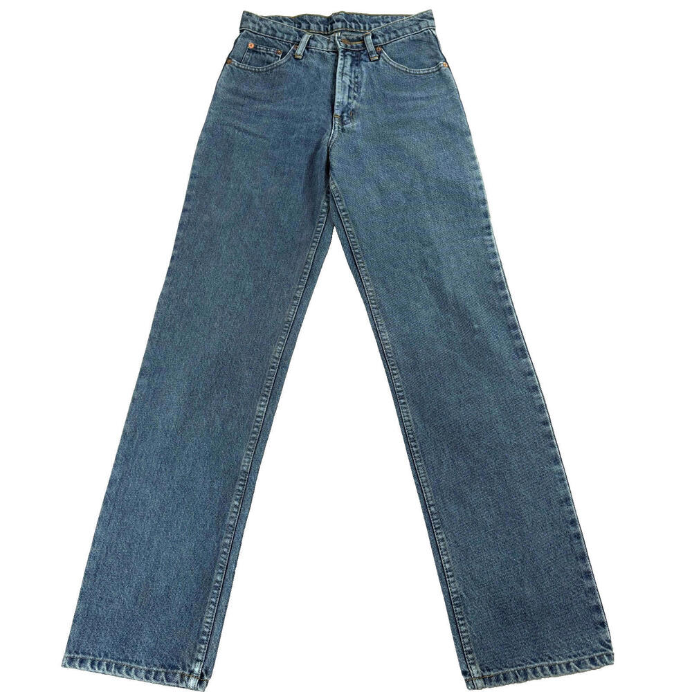 Jag Jeans Womens W26 Vintage 90s Straight Leg Blue Denim Retro USA Made Highrise